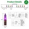 Super-Bright Extendable Orange Purple and Green halloween Lights Decoration 150 Lights 31.9ft UL Certified Mini Bulb String Lights Set for Outdoor Halloween Christmas Tree Garden Holiday Decor